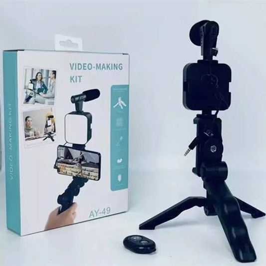 AY-49 Vlogging Tripod Video Making Kit