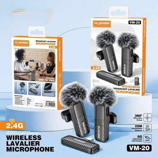 Plokama VM-20 2.4GHz Wireless Lavalier Mic